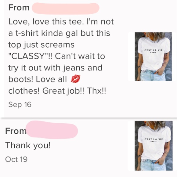 White Graphic French Text Print Tee Shirt Short Sleeve Crew Neck - Picture 9 of 17